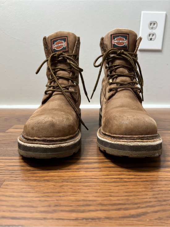 Harley-Davidson Leather Combat boots with a winged emblem detail size Men’s 8.5 main image 7